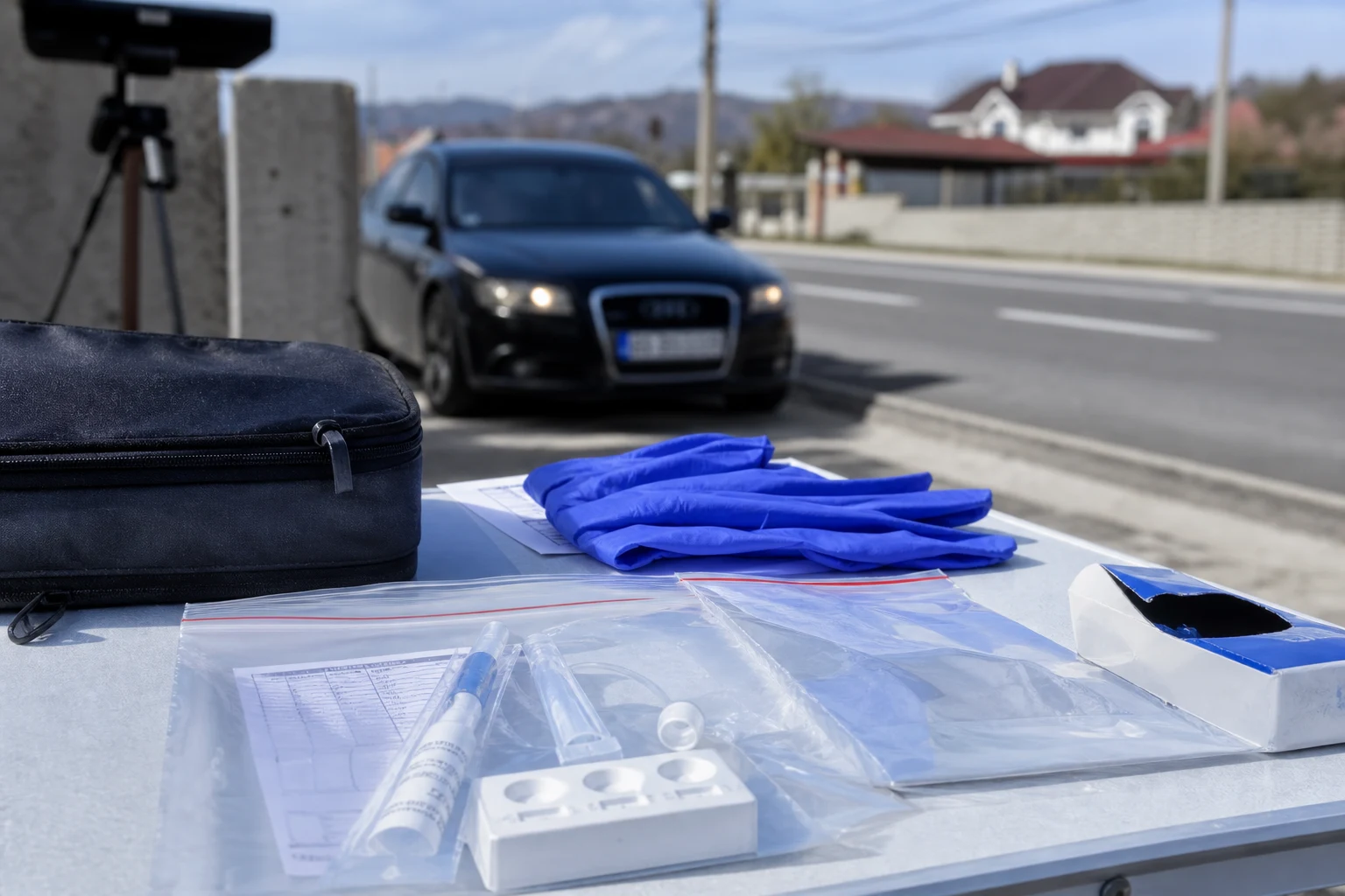 DN 7 la Golești: șofer din București, 41 de ani, drogurile confirmate toxicologic