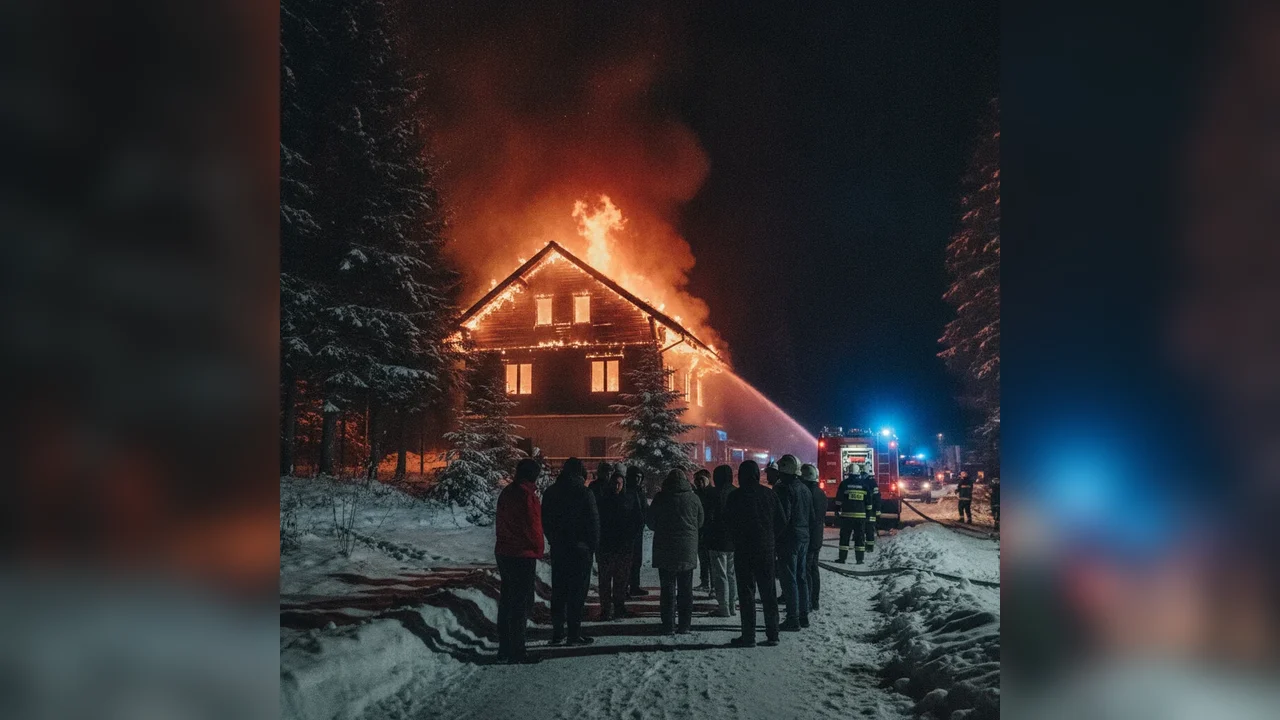 Incendiu la o pensiune din Mălaia: 13 turiști s-au autoevacuat