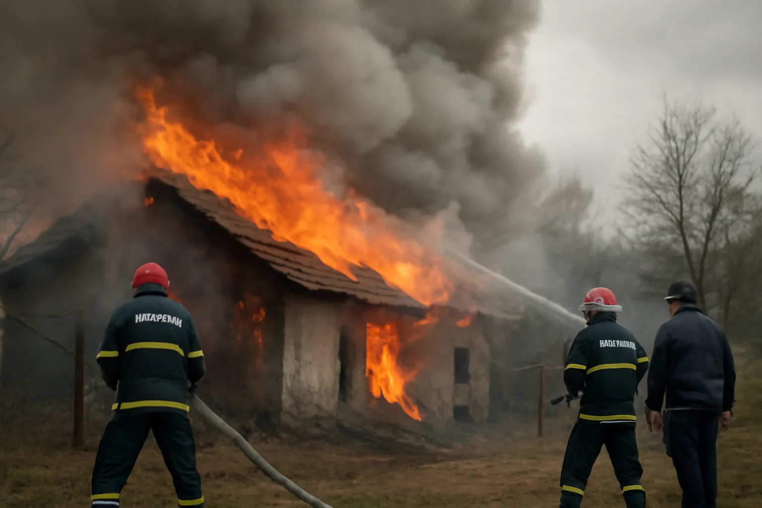 Incendiu mortal la Galicea: un bătrân de 80 de ani a murit în propria locuință