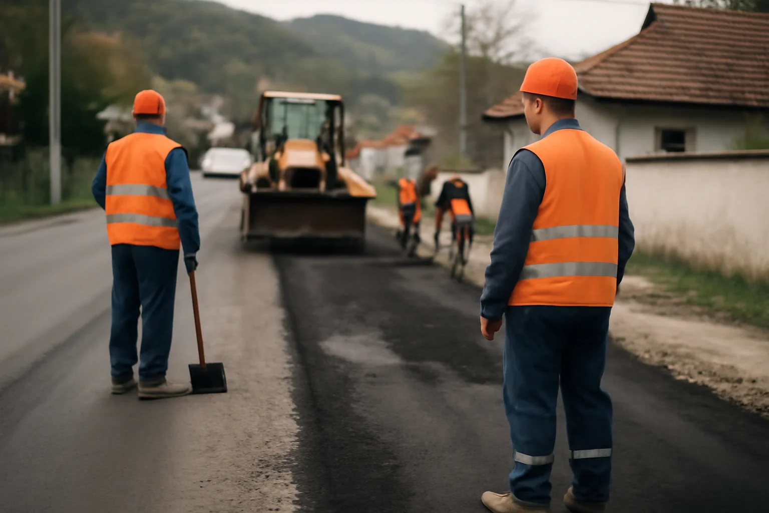 Miercuri, lucrări pe drumurile naționale din Călimănești, Brezoi și Măldărești, județul Vâlcea