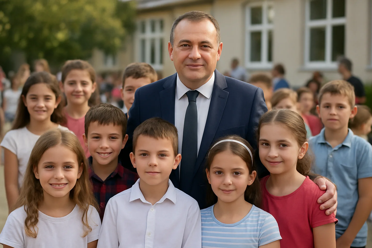 Primarul Bărzăgeanu la festivitatea de încheiere a anului școlar