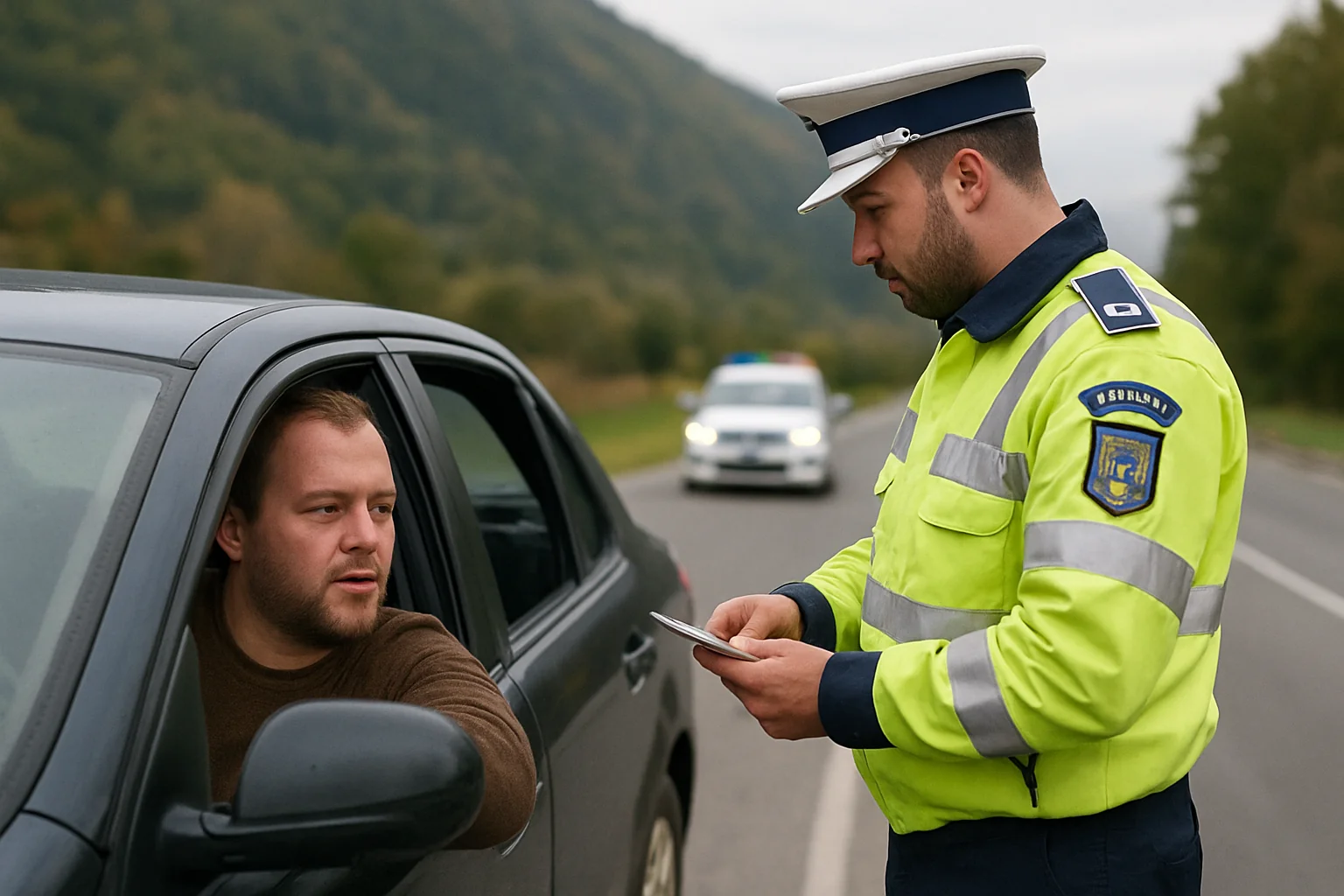 Șofer beat și fără permis, reținut pe DN 7A la Brezoi