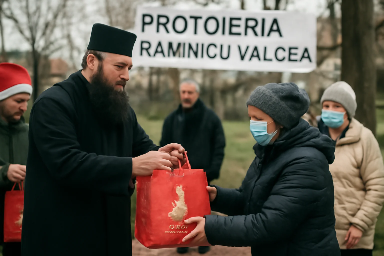 Sprijin de Crăciun pentru familiile vulnerabile din Râmnicu Vâlcea, prin proiectul „Masa pe Roți”